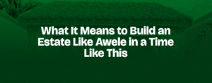 Read more about the article What It Means to Build an Estate Like Awele in a Time Like This