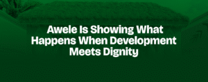 Read more about the article Awele Is Showing What Happens When Development Meets Dignity