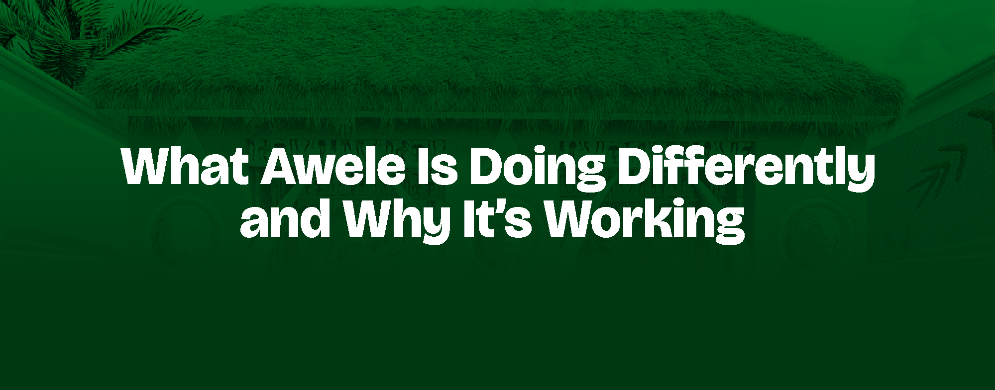 Read more about the article What Awele Is Doing Differently — and Why It’s Working